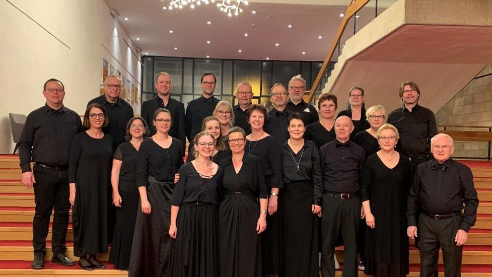 Das Bild zeigt den Kammerchor Gaudeamus aus St. Wendel